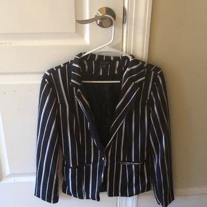 Black and white blazer